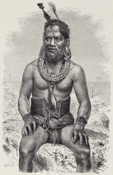 Man of the Ruk Islands, from The History of Mankind, Vol.1, by Prof. Friedrich Ratzel, 1896